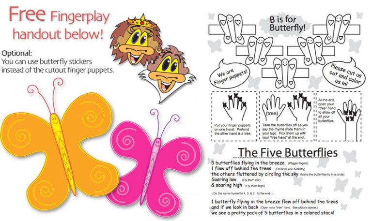 butterfly fingerplay preschool toddler