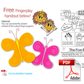 Fingerplay: The Five Butterflies