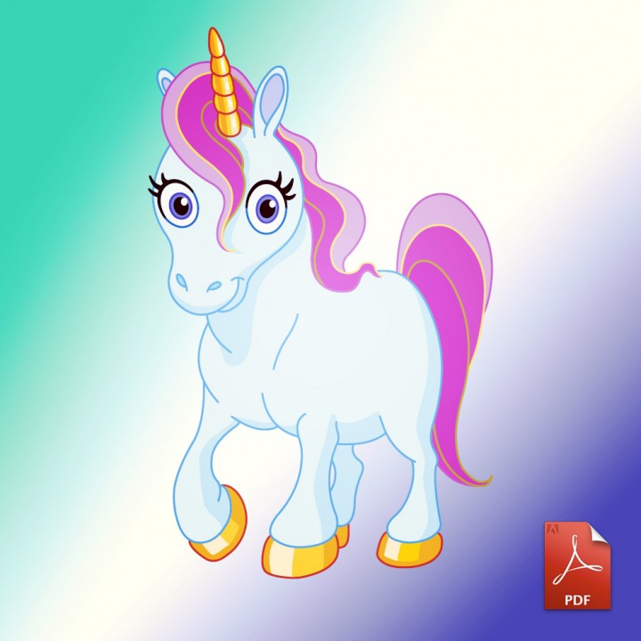 Unicorn - Poem & Coloring Sheets | kidCourseskidCourses.com