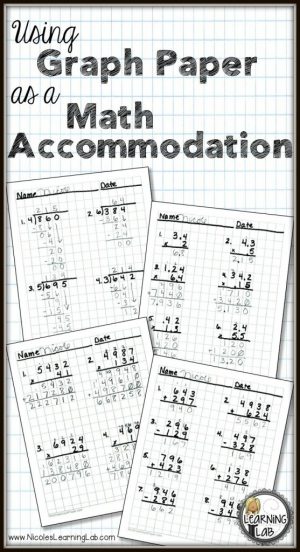 Graph paper is beneficial for all math students! - Math and Dyscalculia  Services