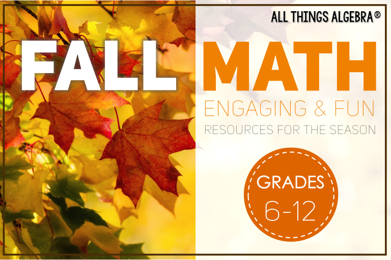 Fall Activities for Math