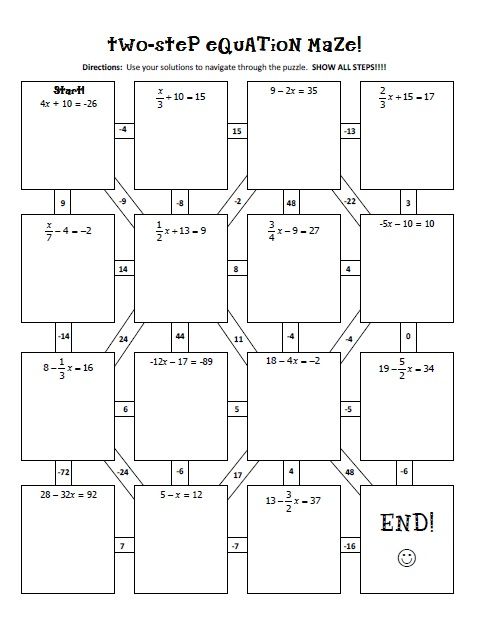 40-two-step-equations-maze-worksheet-combining-like-terms-worksheet