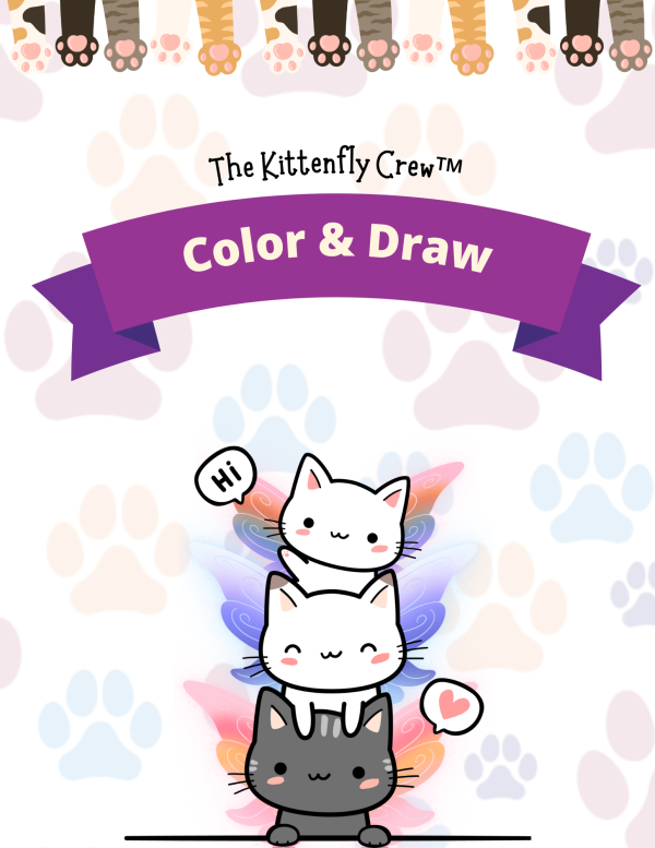 The Kittenfly Crew™ - Color and Draw eBook