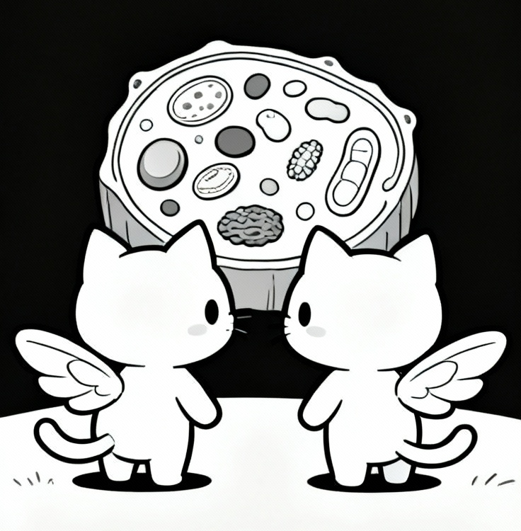 Kittenflies Explore: The Animal Cell [Digital Coloring Game]